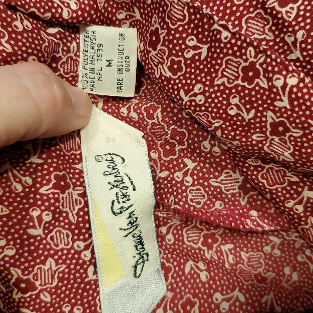 Vintage Diane Von Furstenberg Floral Peplum Blouse Top Size M - Picture 7 of 9